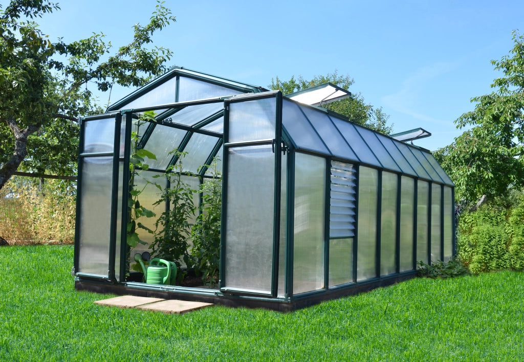 Canopia Hobby Gardener Doppio Strato Serra Da Giardino in Policarbonato 516X266X208 cm Verde