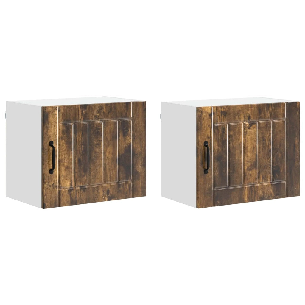 Armadietto a muro LUCCA 2 pcs Rovere Fumo 50 x 31 x 40 cm