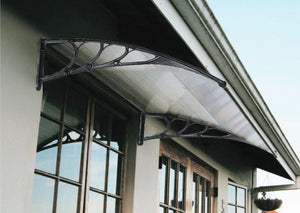 pensilina con supporto in policarbonato cm 150 x 100 opaco cod:ferx.9893