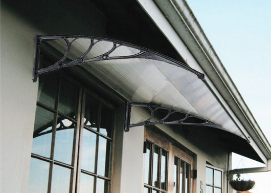 pensilina con supporto in policarbonato cm 150 x 100 opaco cod:ferx.9893