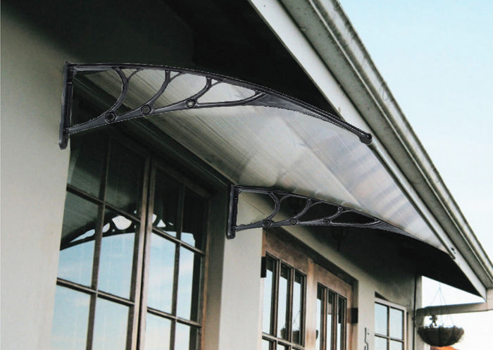 pensilina con supporto in policarbonato cm 150 x 100 opaco cod:ferx.9893