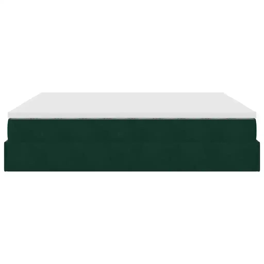 Struttura Letto Pouf con Materassi 200x200 cm Velluto 3311210