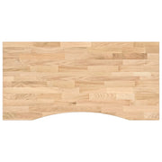 Piano Tavolo | Superficie Tavolo | Piano Scrivania 100x60x2,5 cm Rovere Massello Non Trattato