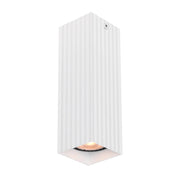 Spot soffitto TECNO bianco rigato quadrato 17cm GU10