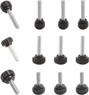 Set di Viti a Doppia Testa Premium - 12-25mm - Acciaio di Carbone - Macchine - Cassetti di Stoccaggio - Diversi Diametri