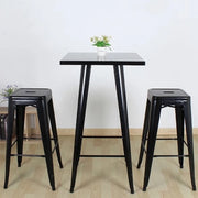 Set di 2 sedie alte pieghevoli, adatte per cucine, pub, ristoranti, 76 * 42 * 42 cm, con sistema di trasporto