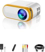 Proiettore Mini - Streaming su il tuo telefono - Ingresso fino a 1080P Full HD - Proiettore Mini - HDMI - USB - Bianco - Portatile - Altoparlante integrato