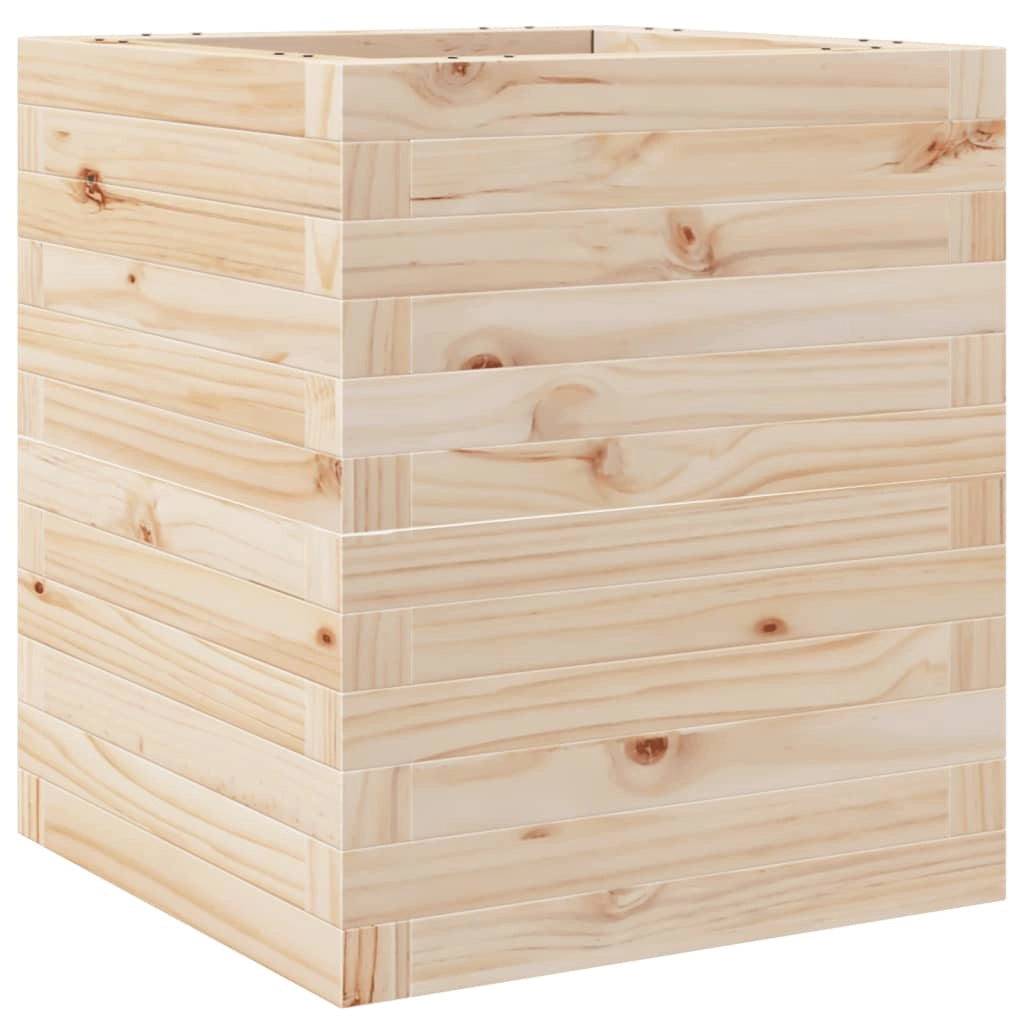 Fioriera rialzata per piante e fiori terrazza giardino 40 x 40 x 46 cm legno di pino massiccio marrone 02_0037562