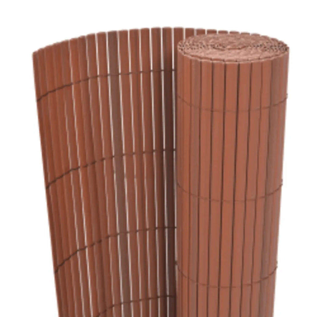 Recinzione da Giardino | Recinzione da cortile a Doppio Lato 90x400 cm Marrone