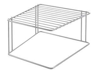 MENSOLA ANGOLARE A 1 PIANO BOXE  cm.25x25x15    METALTEX