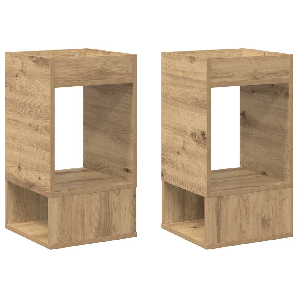 Tavolino 2 pcs Rovere artigianale 30 x 30 x 56 cm