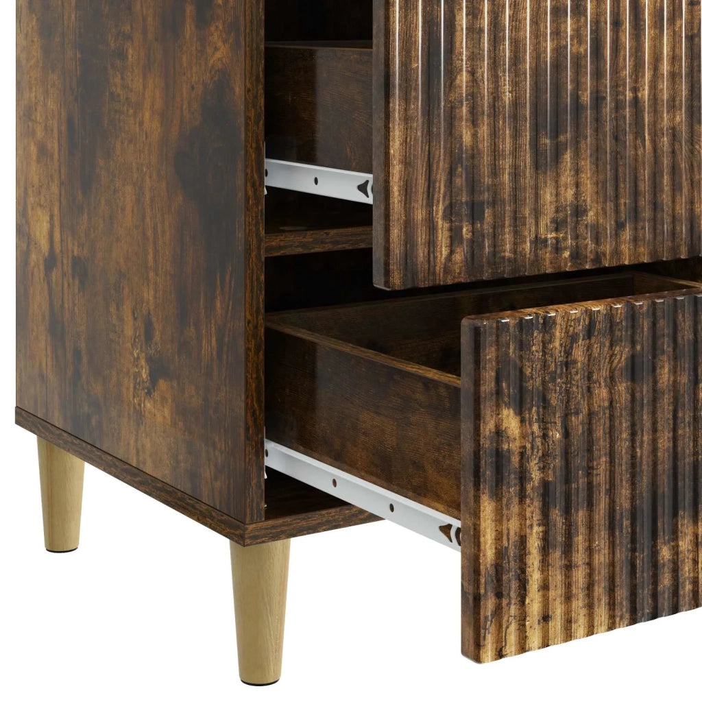 Armadio da Notte Rovere Fumo 43 x 41 x 66,5 cm 894560