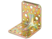 PIASTRA DI GIUNZIONE PESANTE AD ANGOLO LARGHEZZA MM.90 ART.775- - mm.90x90x90 - spessore mm.2,2 - 20 pezzi ALDEGHI