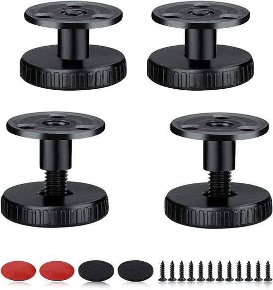 27-40 mm in altezza regolabile a terra - 4 pezzi con gomma antiscivolo e accessori di montaggio