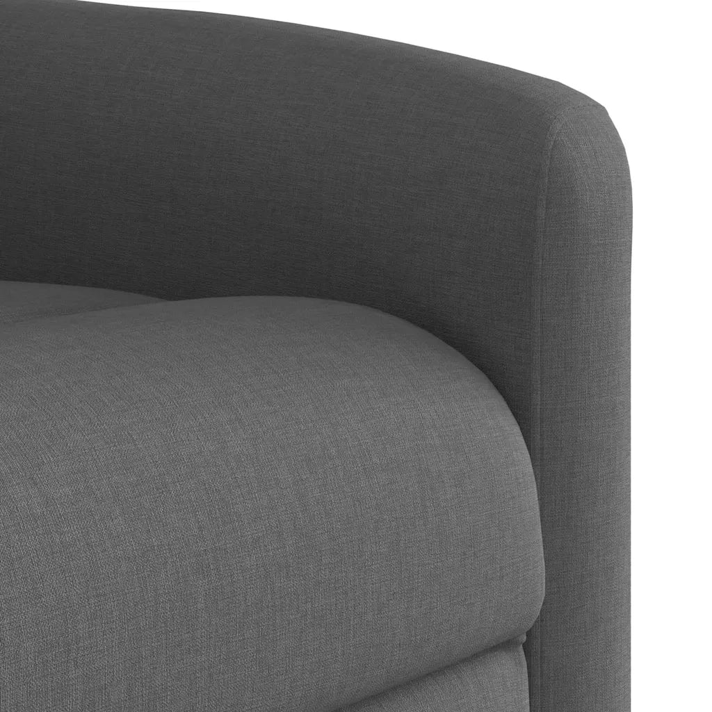 Divano Sedia-Poltrona reclinabile massaggiante in tessuto grigio scuro 689710