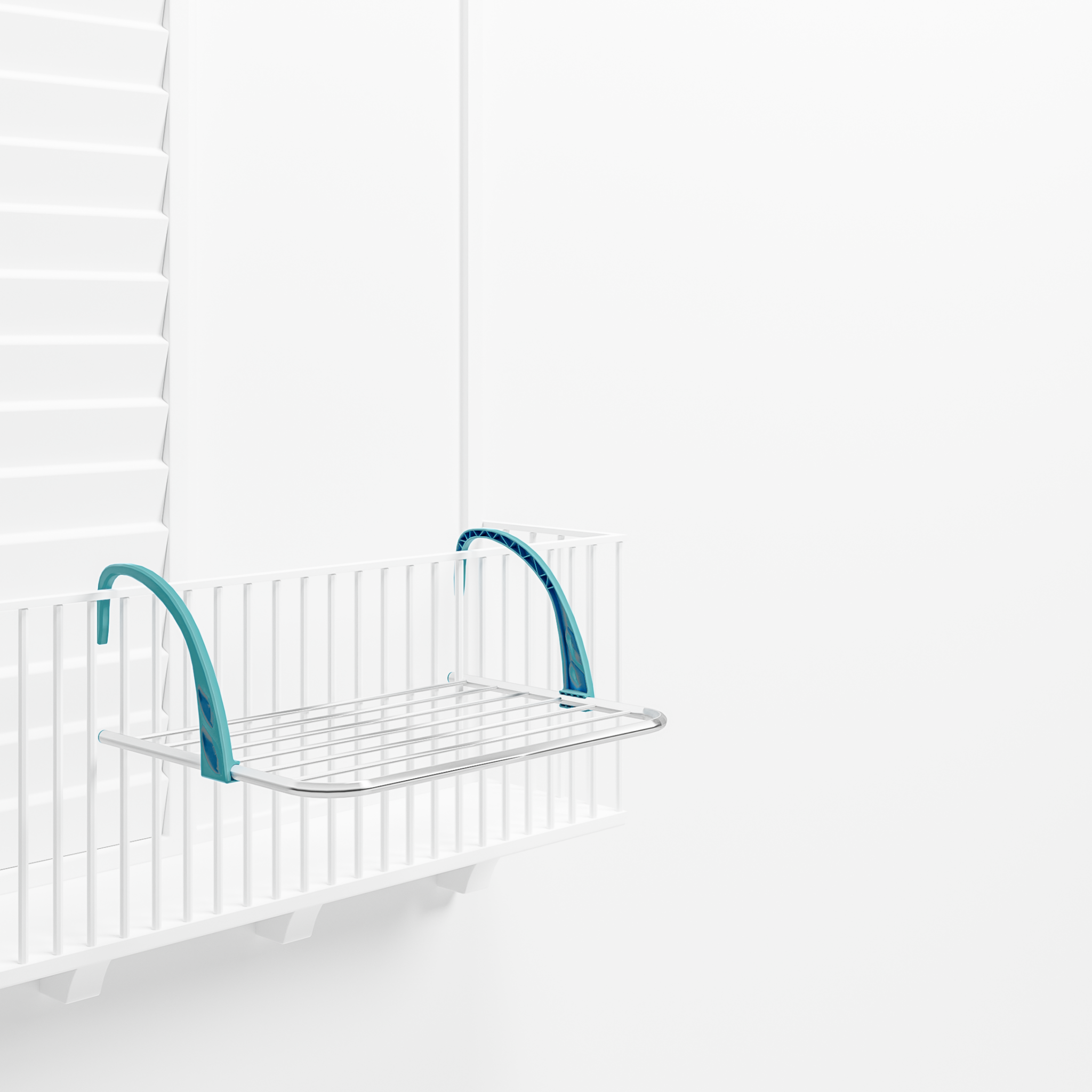 Stendino Stendibiancheria da balcone o termosifone in Alluminio mod.GOCCIOLONE 5 COLOMBO