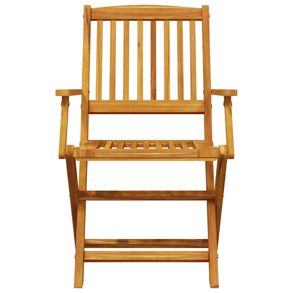 Set BistrÃ² Pieghevole 3pz in Legno Massello di Acacia