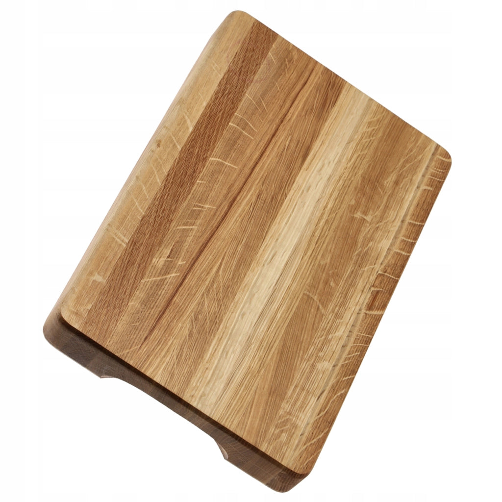 Tagliere da cucina in legno KADAX 40x25 cm per servire, in rovere, blocco grande