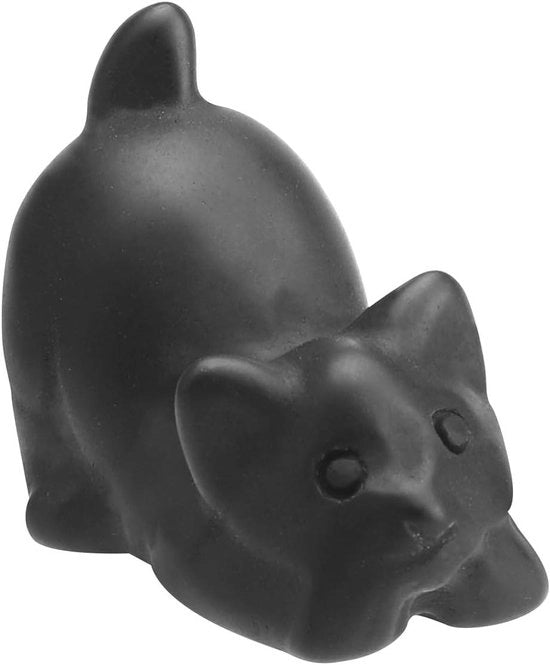 Decorazione da ufficio - Ornamenti di cristallo statua di gatto nero - Regali per donne uomini - Statua di gatto in ossidiana decorazione da ufficio - Per la casa.