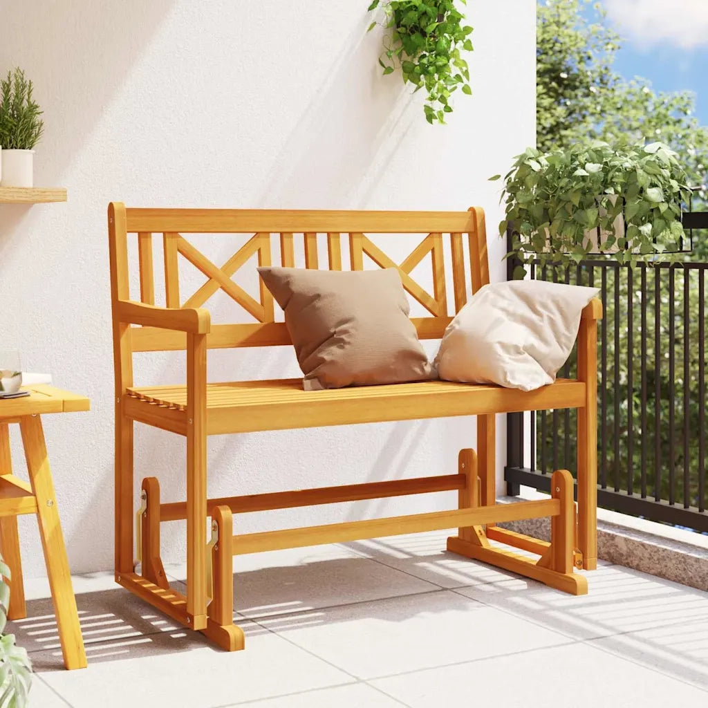 Panca Glider da Giardino Naturale 110 x 59 x 97 cm 4105522