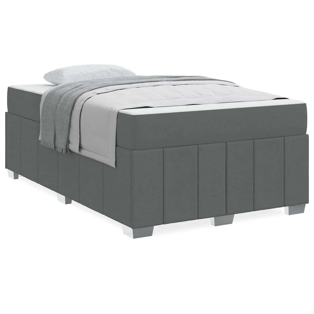 vidaXL Struttura del letto Grigio scuro 120 x 200 cm Tessuto