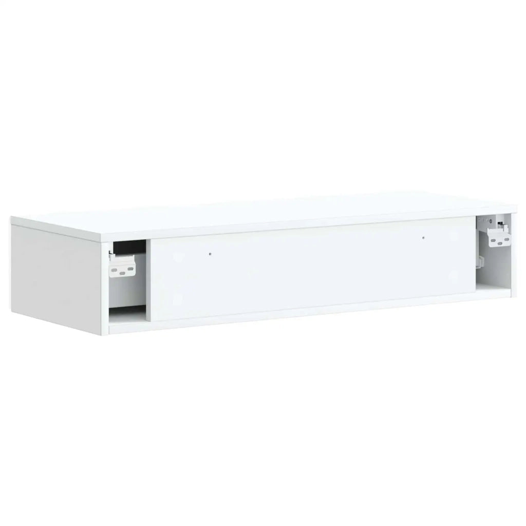 Tavolino da Parete Laterale Bianco 87,5 x 34,5 x 17 cm 898495