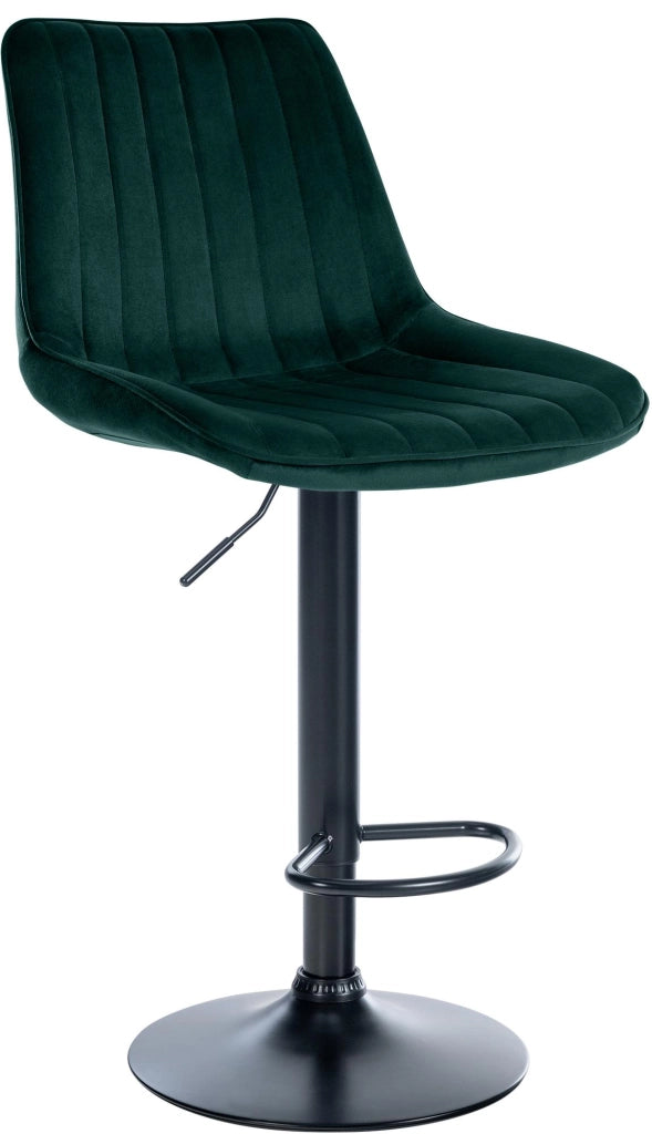 Sgabello Toni Velvet verde,nero