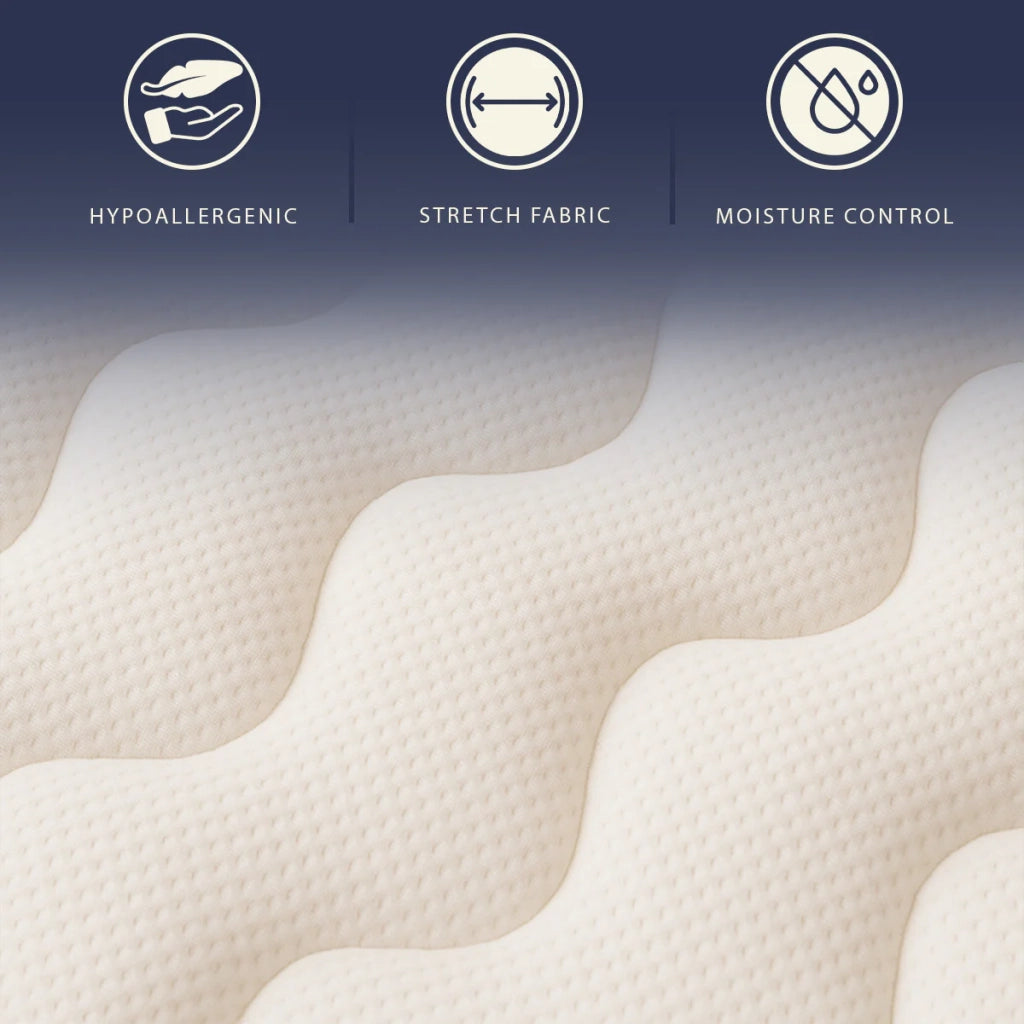 Materasso 90x190 in Waterfoam e Memory Foam Alto 22cm | Anallergico e Antiacaro | Prodotto in Italia