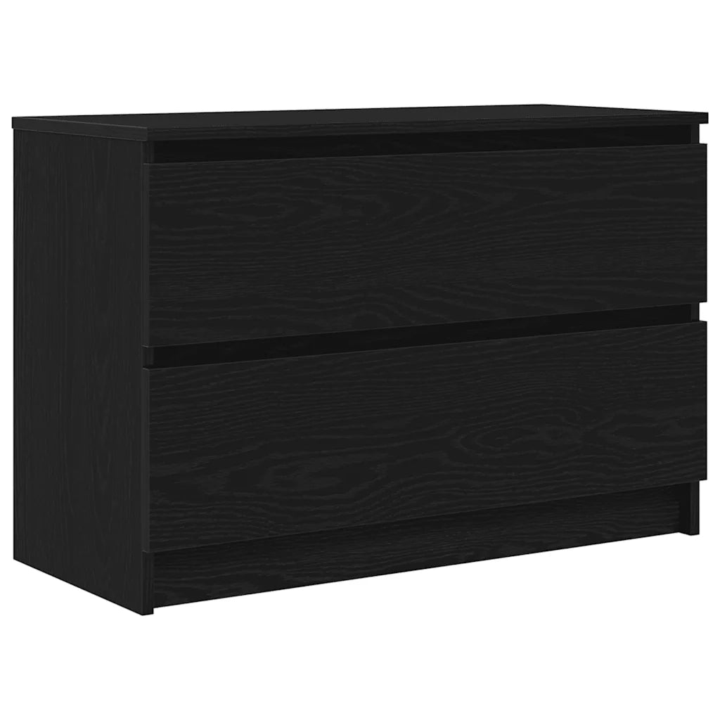 vidaXL Mobile Porta TV Nero 80x35x54 cm in Legno Multistrato