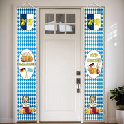 Decorazione per Festa di Oktobergfest, Banner per Porta, Drapeau di Leone Bavarese. 180 x 30 cm. Atmosfera di Festa per Oktobergfest.