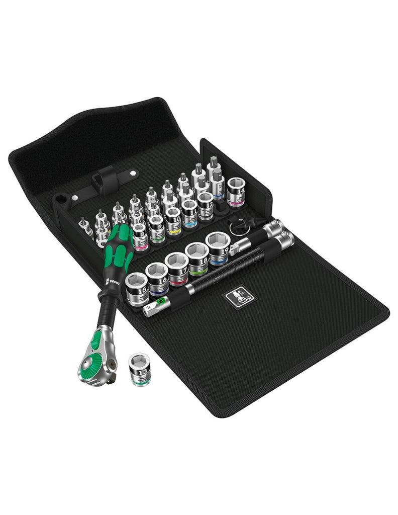 Set di bussole Zyklop 3/8" WERA 8100 SB All-in Zyklop Speed 3/8" (35 pezzi)