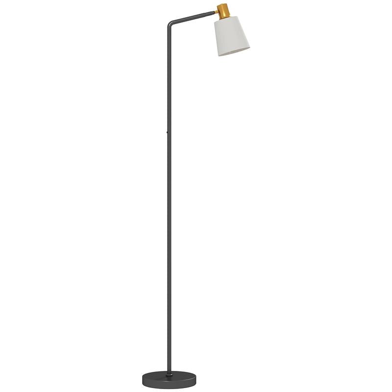 LAMPADA DA TERRA LED CON TESTA GIREVOLE A 350¦, REGOLAZIONE TEMPERATURA DEL COLORE 3000K/4000K/6500K, NERO
