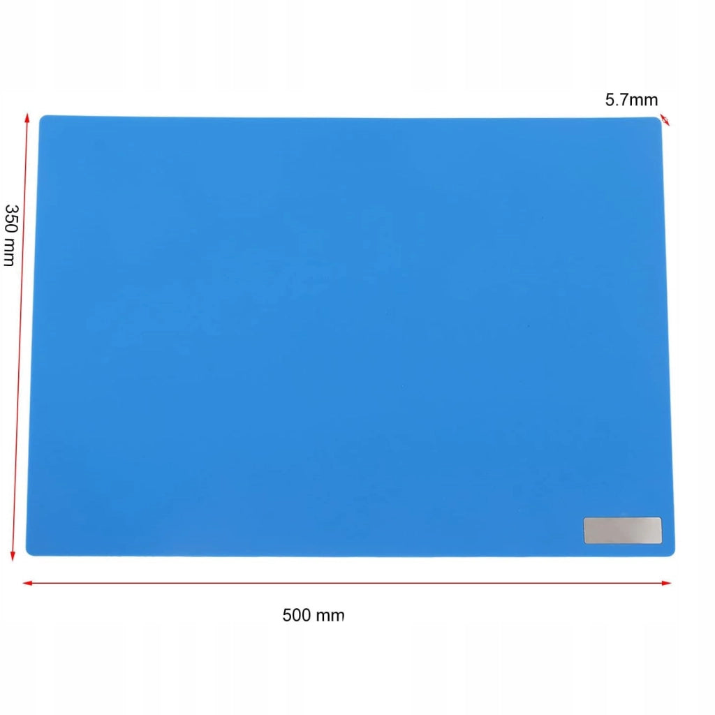Tappetino in Silicone per Saldatura 500x350mm – Resistente a 500°C, Antistatica | Design Funzionale, Facile da Pulire