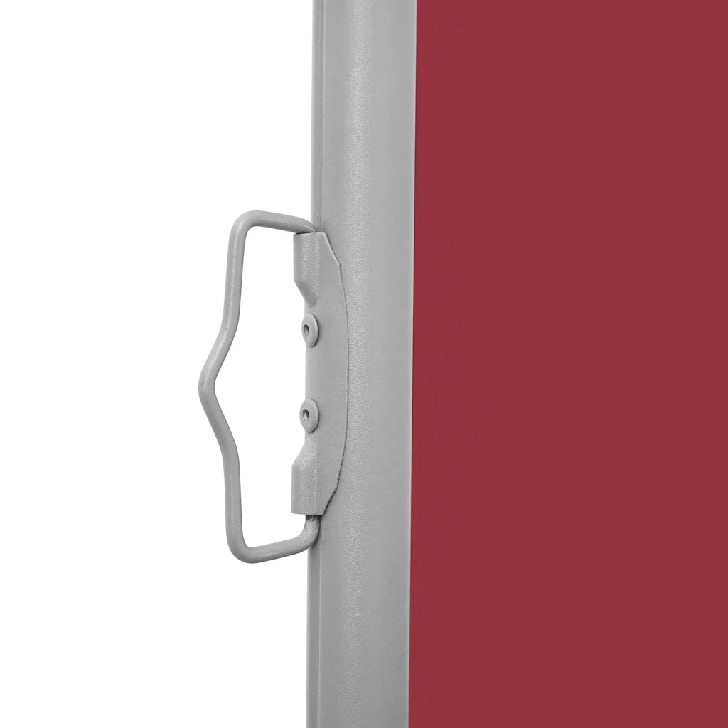 Tenda Laterale Retrattile per Patio 140x1200 cm Rossa 313392