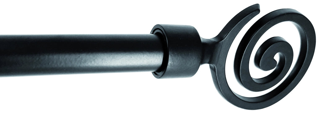 Utilia BASTONE PER TENDE TRIBALE Estensibile cm. 71÷122 col. Nero