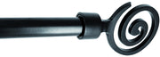 Utilia BASTONE PER TENDE TRIBALE Estensibile cm. 71÷122 col. Nero