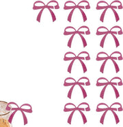 Accessori per Vino - Set di 12 Drappi per Calici da Vino - Accessorio per Matrimoni e Feste di Addio al Nubilato - Rosa