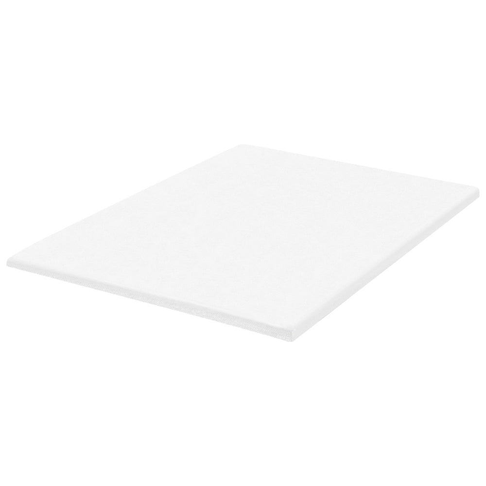 Coprimaterasso in schiuma bianca 140 x 200 cm morbido comfort