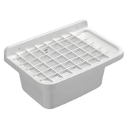 PILOZZO A PARETE BIANCO IN RESINA CON GRIGLIA PERFETTO PER SPAZI INTERNI O ESTERNI 50X35X24 CM