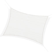 Easycomfort Tenda a Vela Parasole Rettangolare 4 x 6m, Tenda da Sole Protezione Raggi UV in HDPE 185g/㎡, Crema
