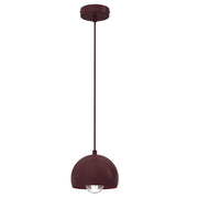 Lampada sospesa minimal Sool 1xE27 bordeaux metallo Luminex