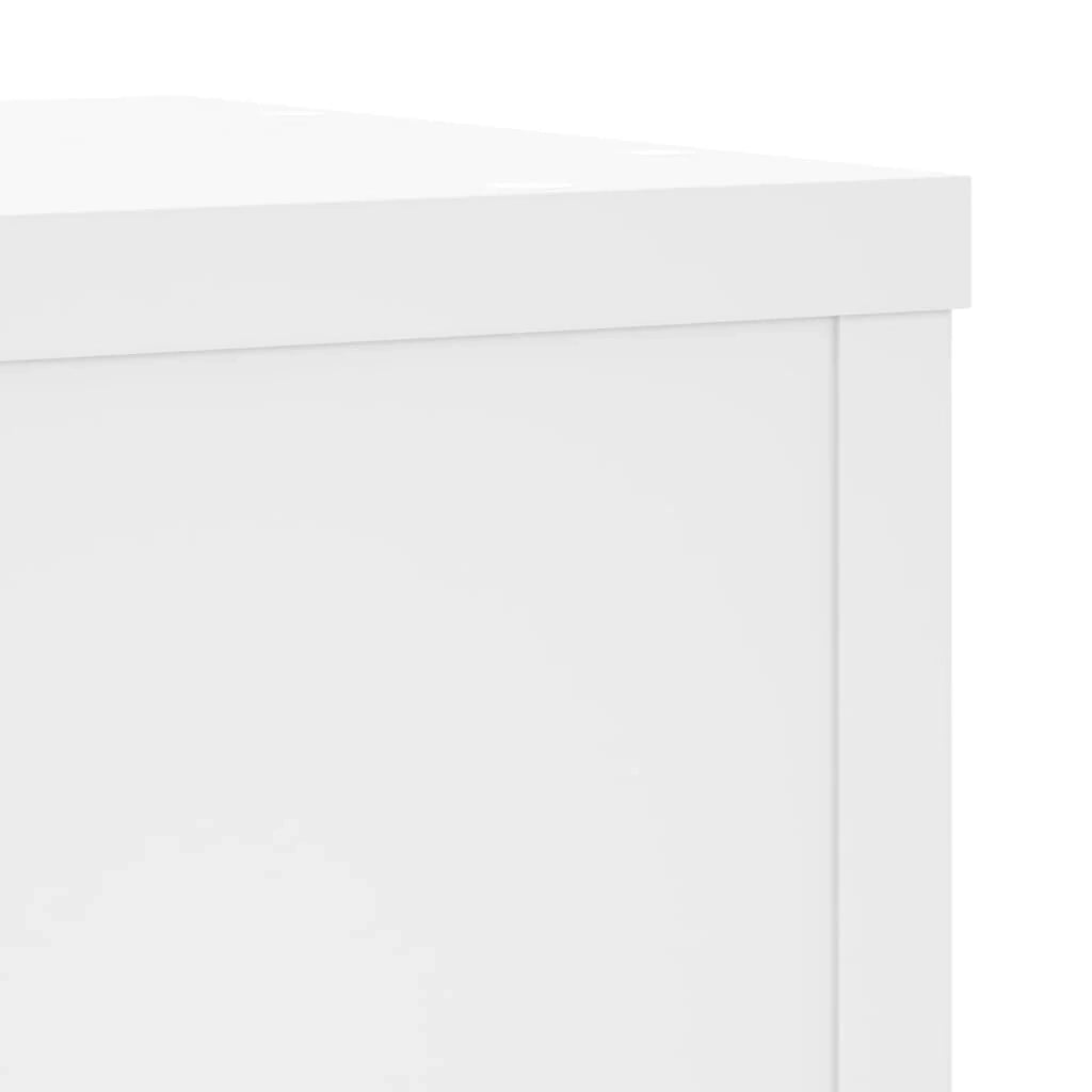 Portavasi mobili per fiori set da 2 25 x 25 x 35 cm legno ingegnerizzato bianco 02_0045269