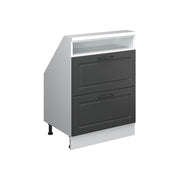 Vicco Mobile cucina sottotetto Antracite casa di campagna/bianco 60 cm con 2 cassetti