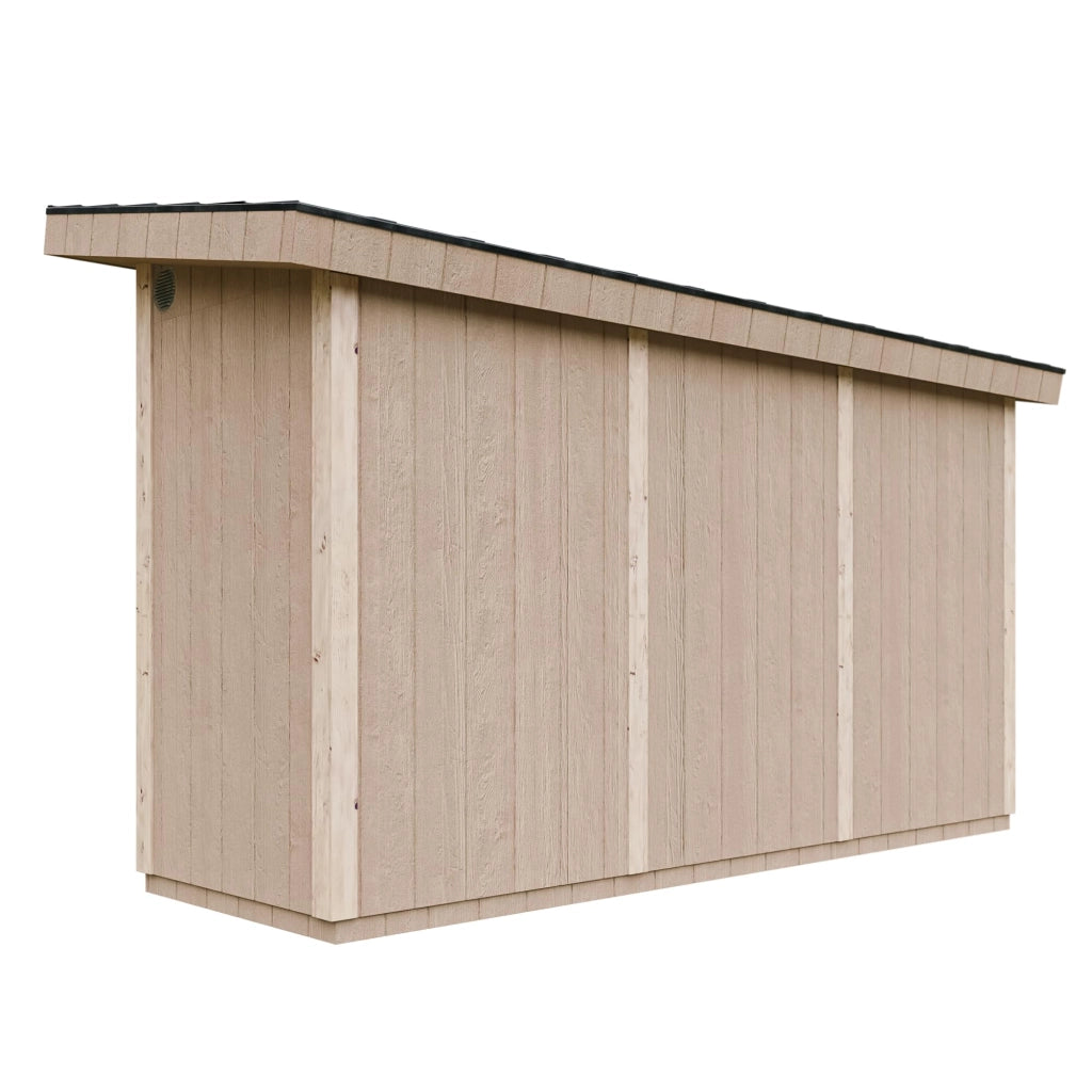 Casetta da Giardino di QUALIT? PREMIUM 4,3m?²-L161xW411cm - TIMBELA M902A-CAVERN STEEL