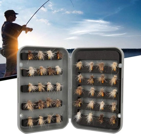 Kit per pesca con spin di alta qualità a carbonio con spine a tre punte - accessorio per pescare laghi, fiumi, serbatoi, torrenti