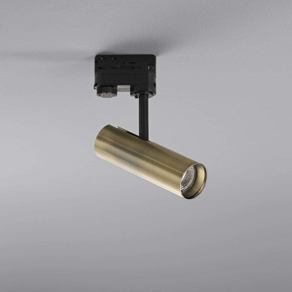 PROIETTORE A BINARIO LED ROCKET BRONZO 7W 980LM CCT 3000K / 4000K 5X1,65CM