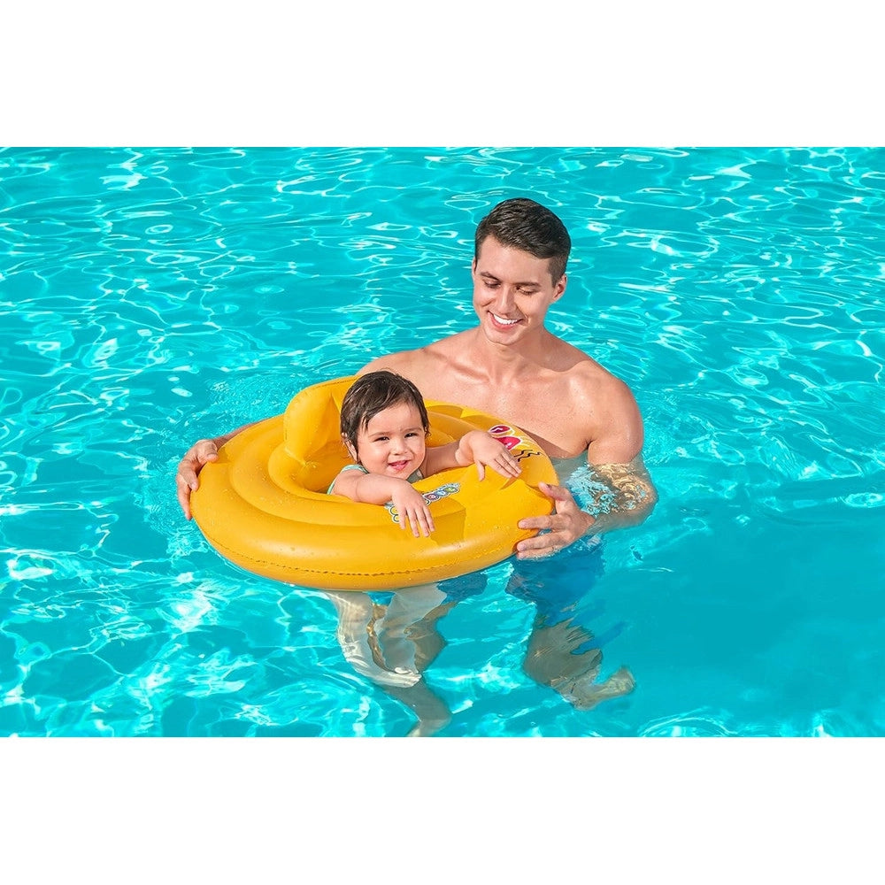 Trade Shop - Salvagente Gonfiabile Galleggiante A Mutantina Per Bambini Rotondo 69cm Swim Safe 32096 -