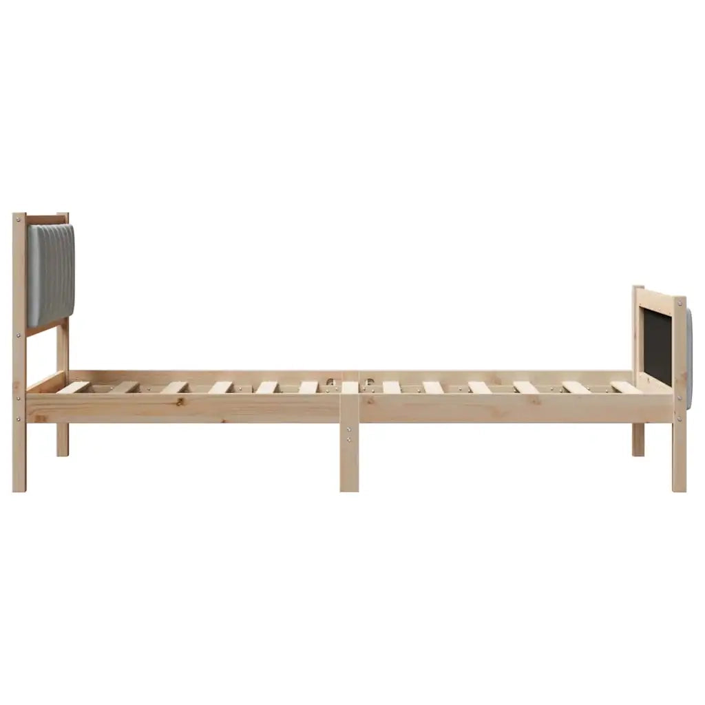 Struttura del Letto Marrone e grigio chiaro 90 x 200 cm 878494