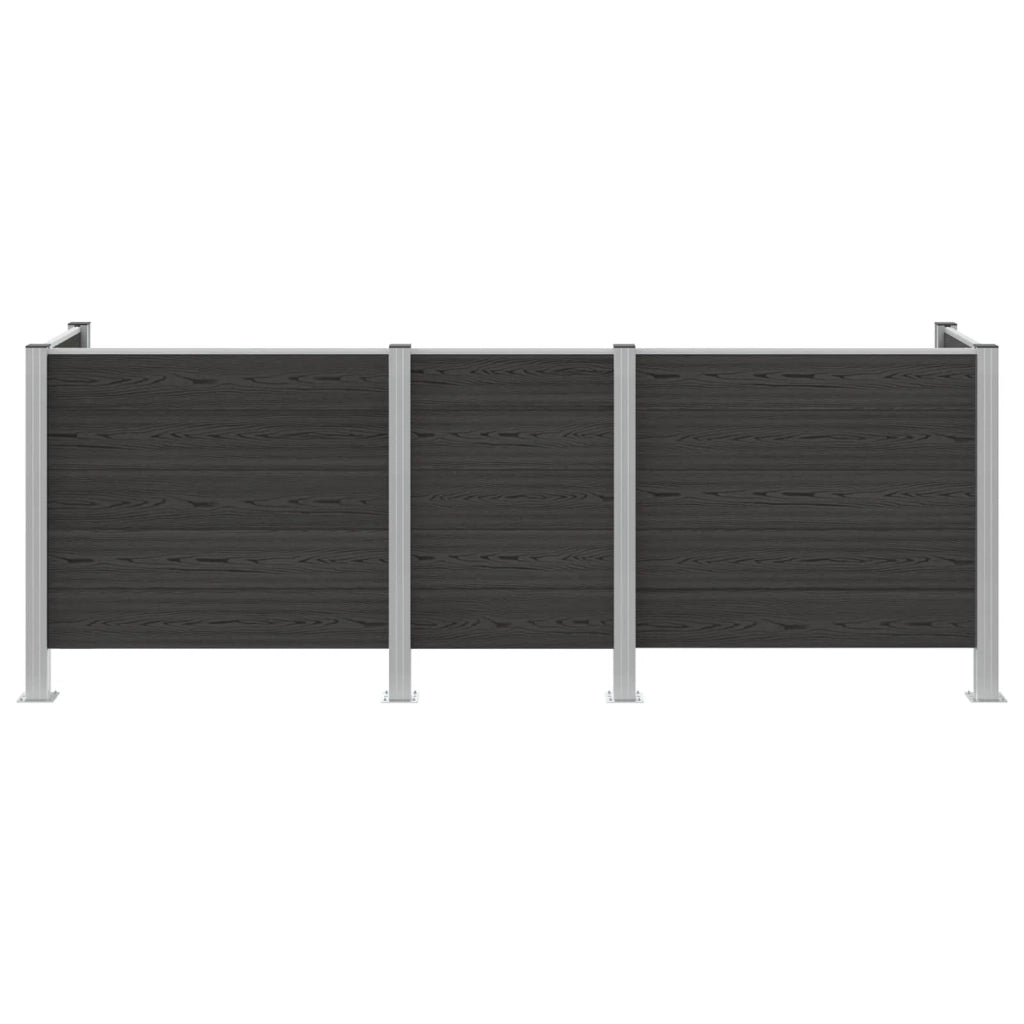 Recinzione Contenitore per Rifiuti Grigio 315 x 85 x 115 cm 3429269
