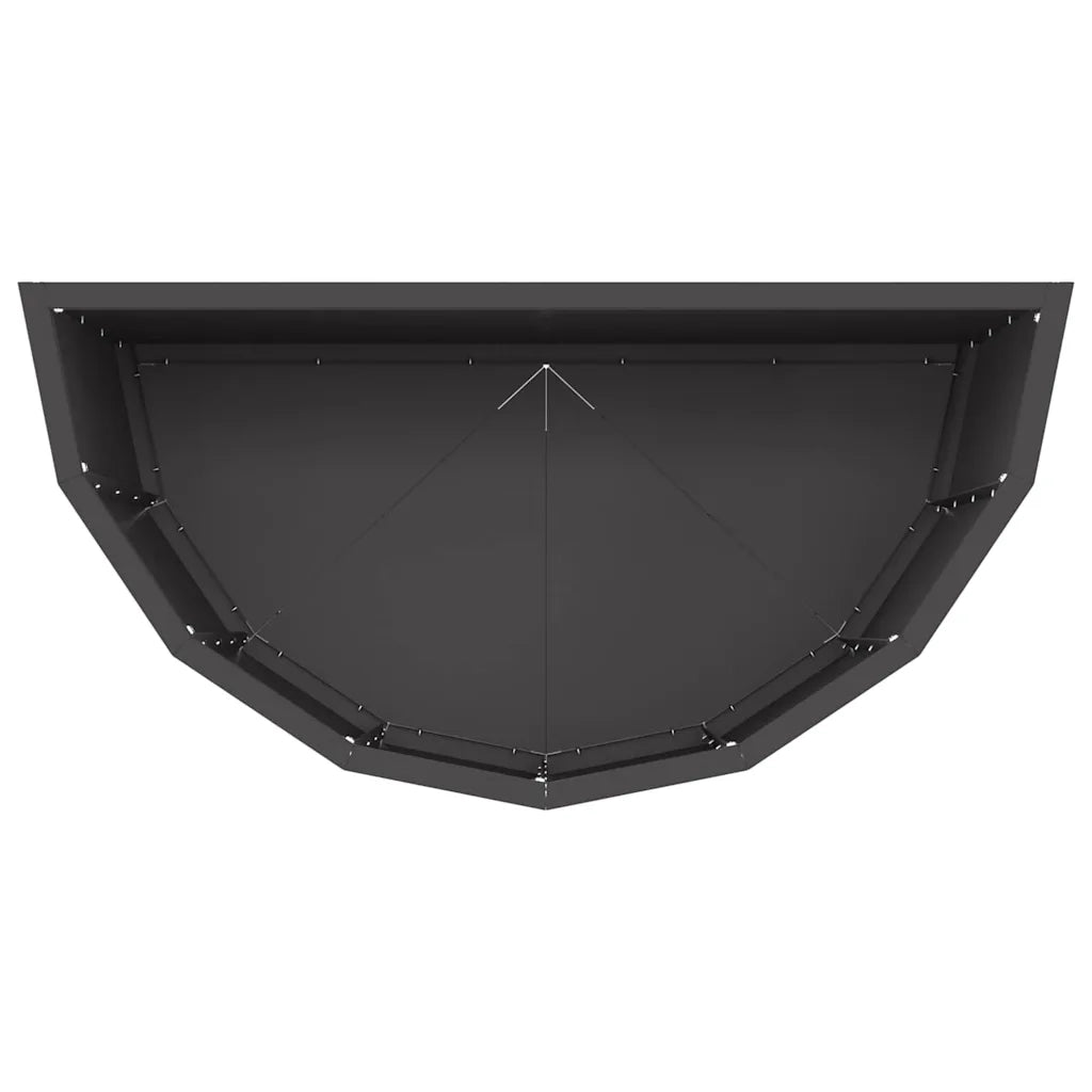 Fioriera | Cassetta per fiori | Vaso Nero 60 x 30 x 50 cm Acciaio